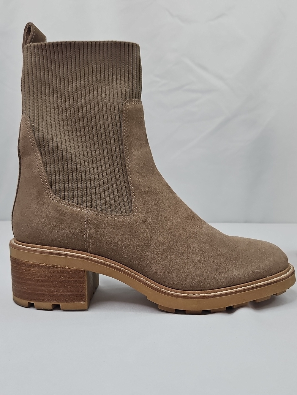 Steve Madden Taupe Suede Kiley Ankle Boots Size 10